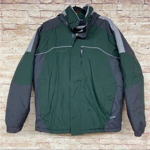 Columbia Sportswear Coat Size L Ski Snowboard Winter Jacket Packable Hood Green